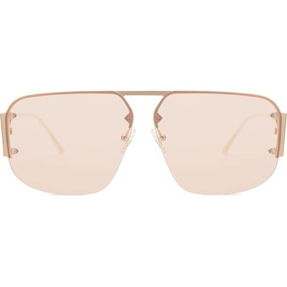 Trendy Aviator Retro Metal Rimless Frame Shades Lentes De Sol Para Mujer SJ1192